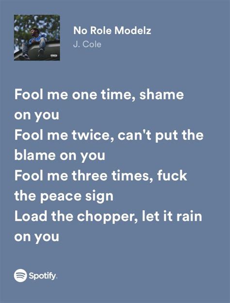 fool me once j cole lyrics|J. Cole – No Role Modelz (Live) Lyrics .